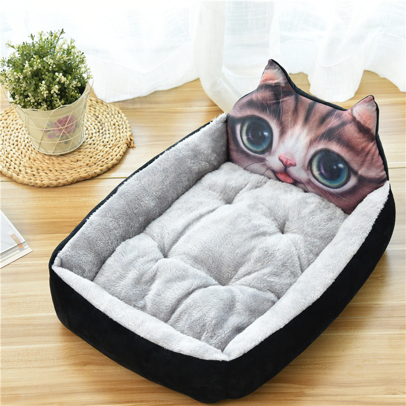 Zacht Honden- en Kattenbed – Warm & Comfortabel