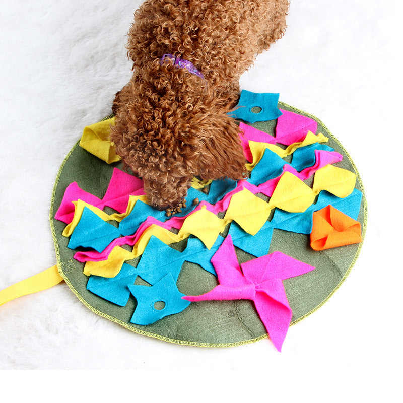 Removable Splicing Colorful Dog Sniffing And Foraging Mat