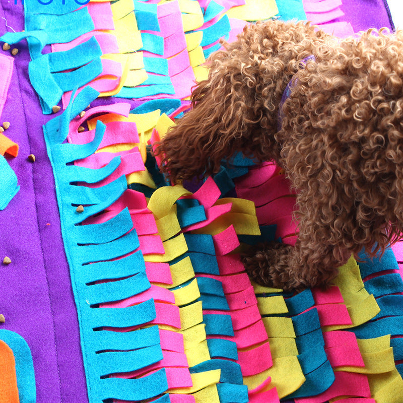 Removable Splicing Colorful Dog Sniffing And Foraging Mat