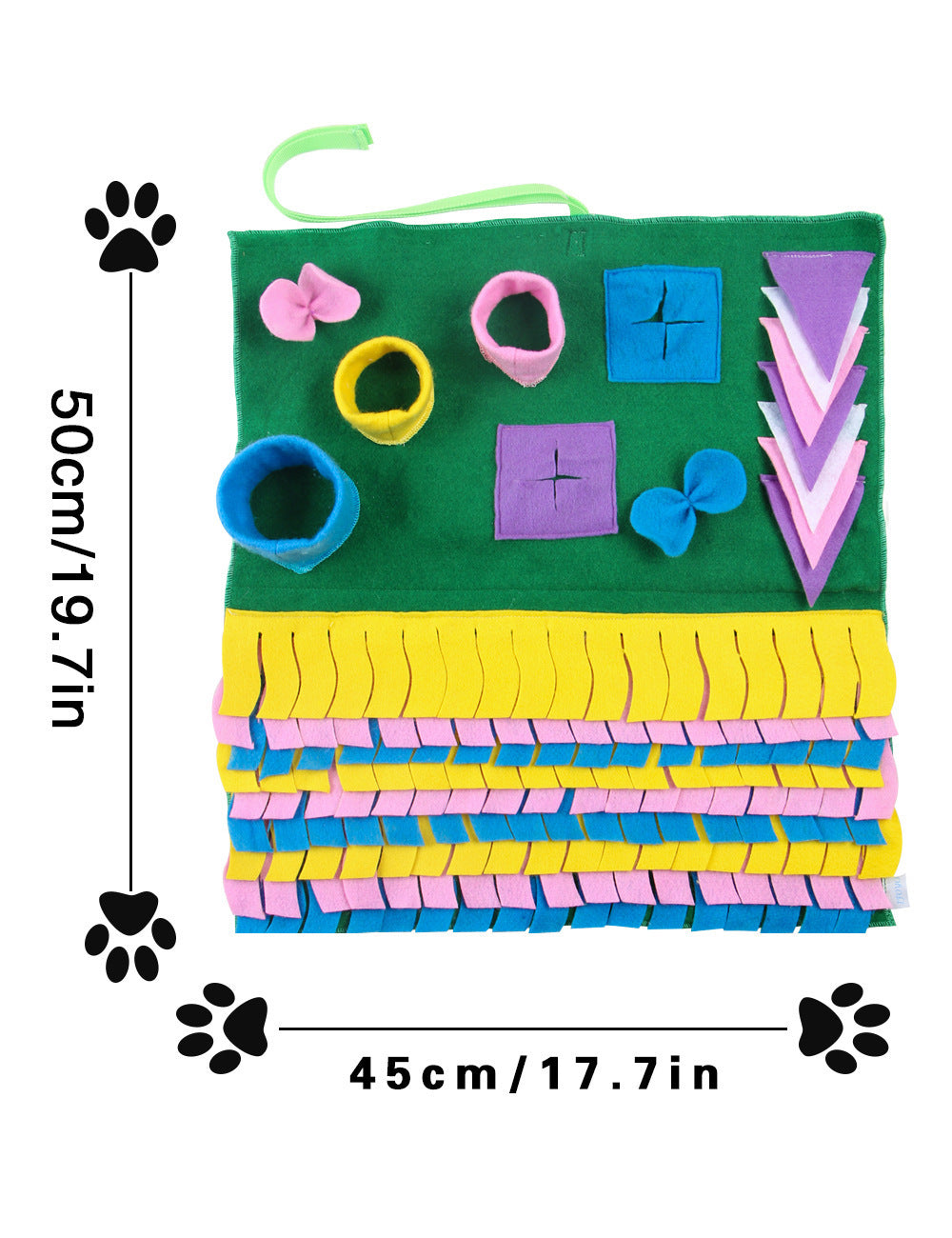 Removable Splicing Colorful Dog Sniffing And Foraging Mat