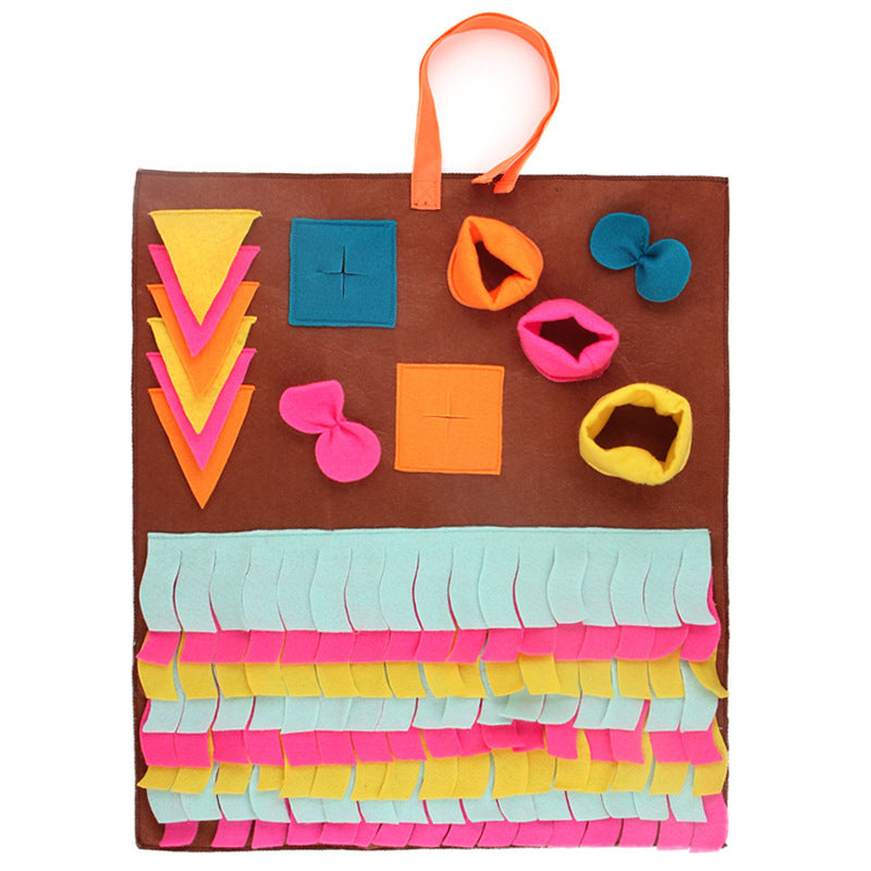 Removable Splicing Colorful Dog Sniffing And Foraging Mat