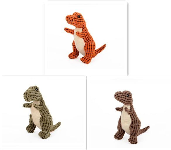 Pluche Dino Hondenspeelgoed met Pieper