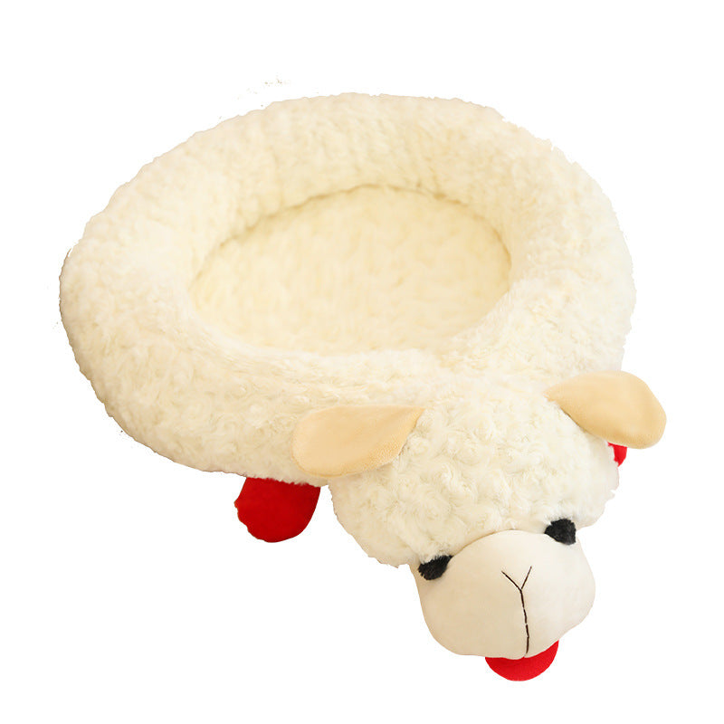 Pluche Honden- en Kattenbed – Warm & Comfortabel