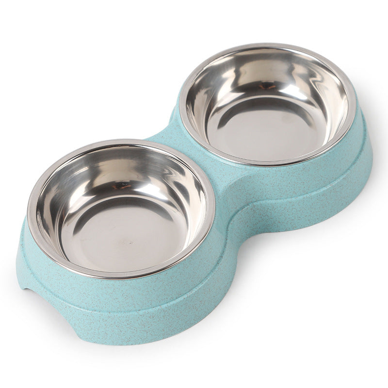 Dubbele Voerbak van RVS voor Hond & Kat – Antislip