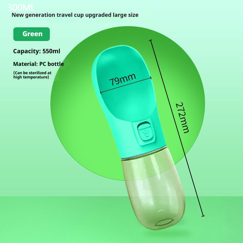 Reis Waterfles met Drinkbak voor Honden