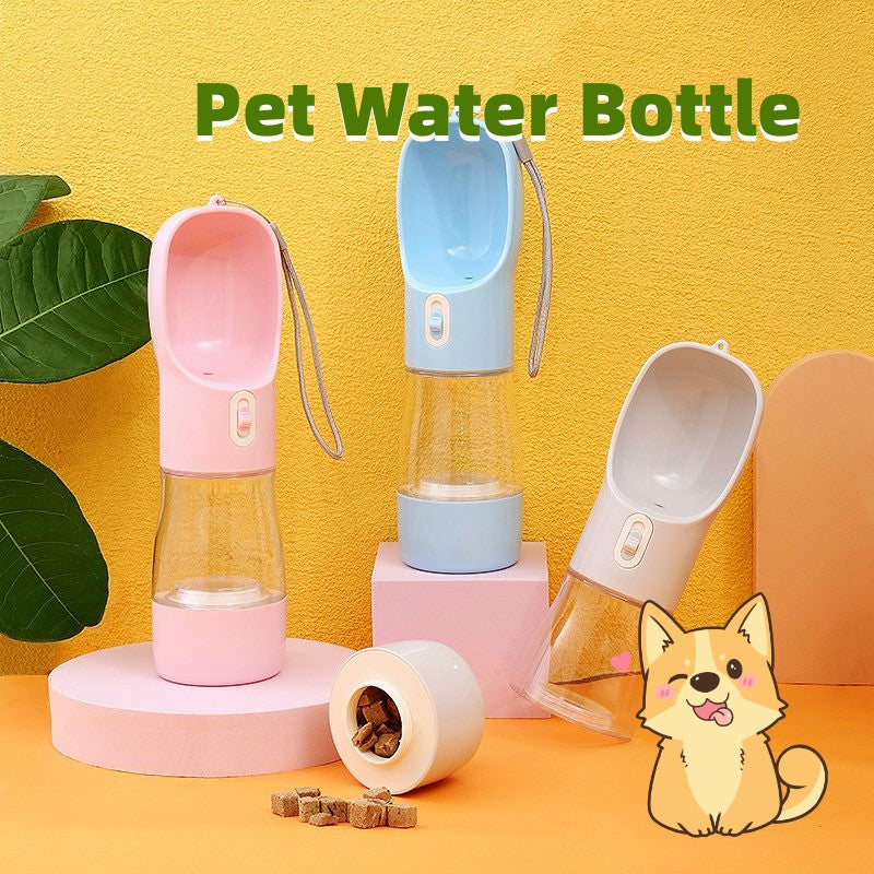 Reis Waterfles met Drinkbak voor Honden